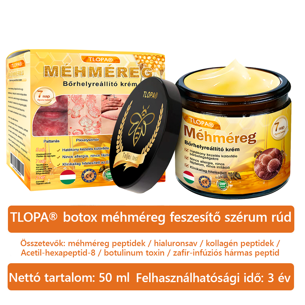 🌿HOUKEA® Méhméreg Bőr Helyreállító Krém 🔥 Bőrgyógyász ajánlása - Amerikai fejlesztés, magyarországi gyártás és szállítás