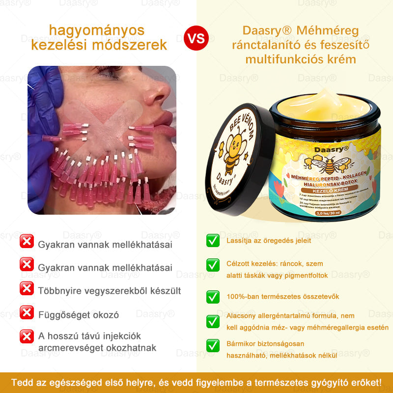 HOUKEA® Méhméreg Kezelő Krém, méhméreg peptidekkel, botulinum toxinnal, hialuronsavval és kollagénnel💧. Hatékonyan küzd a ráncok, finom vonalak, megereszkedés, terhességi csíkok és sötét foltok ellen — feszesítés, emelés és kiemelkedő eredmények!