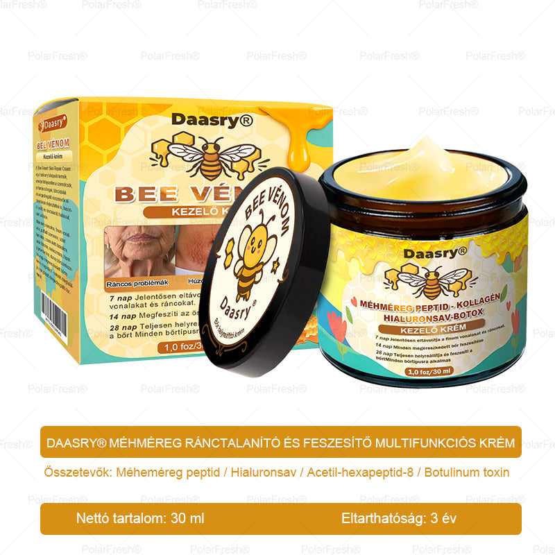 HOUKEA® Méhméreg Kezelő Krém, méhméreg peptidekkel, botulinum toxinnal, hialuronsavval és kollagénnel💧. Hatékonyan küzd a ráncok, finom vonalak, megereszkedés, terhességi csíkok és sötét foltok ellen — feszesítés, emelés és kiemelkedő eredmények!