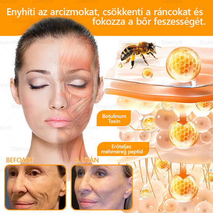HOUKEA® Méhméreg Kezelő Krém, méhméreg peptidekkel, botulinum toxinnal, hialuronsavval és kollagénnel💧. Hatékonyan küzd a ráncok, finom vonalak, megereszkedés, terhességi csíkok és sötét foltok ellen — feszesítés, emelés és kiemelkedő eredmények!